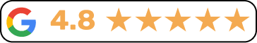 Google review rating banner.